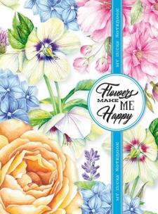 Opakowanie Notatnik ozdobny 145x197/120K kratka TW Kwiaty