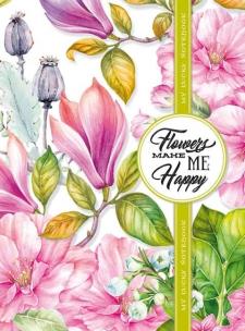 Opakowanie Notatnik ozdobny 145x197/160K kratka TW Kwiaty