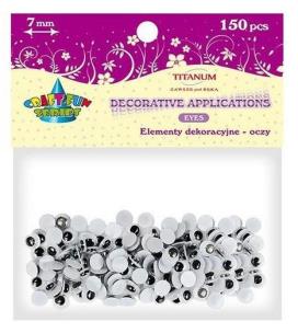Opakowanie OCZY ELEM. DEKORACYJNE 7MM 150 BPZ-TITANUM