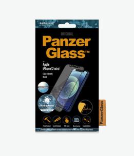 Opakowanie PANZERGLASS SZKŁO HARTOWANE IPHONE 12 MINI ANTYBAKTERYJNE ANTYGLARE CASE FRIENDLY 2719