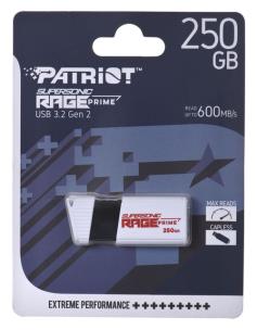 Opakowanie Patriot Rage Prime 600 MB/s 256GB USB 3.2 8k IOPs