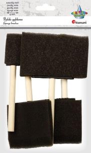 Opakowanie Pędzle gąbkowe płaskie mix 4szt