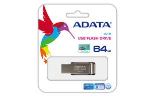 Opakowanie Pendrive ADATA UV131 AUV131-64G-RGY (64GB; USB 3.0; kolor szary)