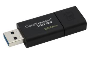 Opakowanie Pendrive Kingston DT100G3/128GB (128GB; USB 3.0; kolor czarny)