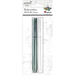 Opakowanie Pisak metaliczny biały + srebrny
