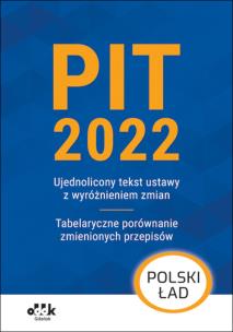 Okładka książki PIT 2022