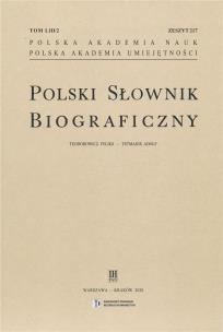 Okładka książki Polski Słownik Biograficzny z.217 T.53/2