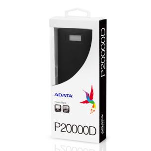 Opakowanie PowerBank ADATA AP20000D-DGT-5V-CYL (20000mAh; microUSB, USB; kolor żółty)