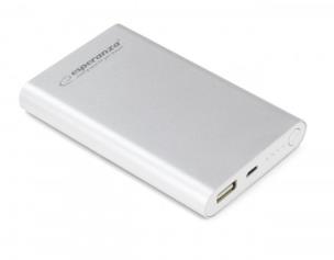 Opakowanie PowerBank Esperanza NEUTRIN EMP117S (8800mAh; USB 2.0; kolor srebrny)