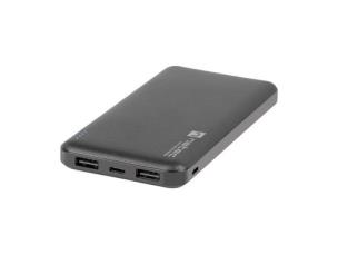 Opakowanie PowerBank NATEC Extreme Media Trevi Slim NPB-1542 (10000mAh; microUSB, USB typ A, USB-C; kolor czarny)