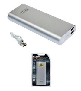 Opakowanie PowerBank VAKOSS TP-2597S (13000mAh; microUSB, USB 2.0; kolor srebrny)
