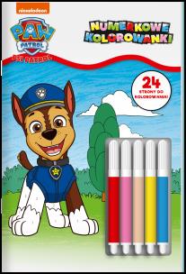 Okładka książki Psi Patrol. Numerkowe kolorowanki