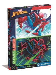 Opakowanie Puzzle 104 Glowing Spiderman