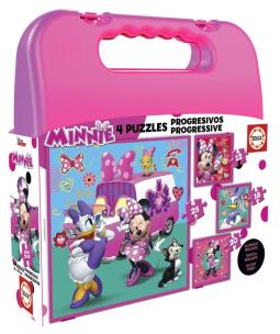 Opakowanie Puzzle 12+16+20+25 Myszka Minnie/Daisy (walizka)