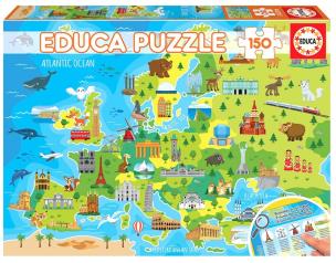 Opakowanie Puzzle 150 Mapa Europy dla dzieci G3