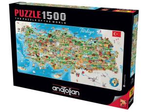 Opakowanie Puzzle 1500 Mapa Turcji