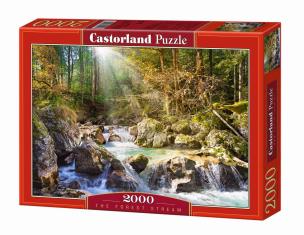Okładka książki Puzzle 2000 Strumyk w lesie  CASTOR
