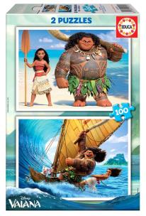 Opakowanie Puzzle 2x100 Vaiana: Skarb oceanu G3