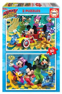Opakowanie Puzzle 2x20 Myszka Miki i raźni rajdowcy G3