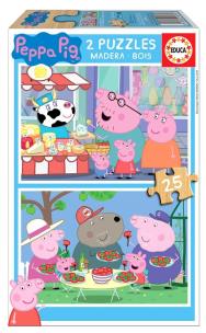 Opakowanie Puzzle 2x25 Świnka Peppa (drewniane) G3