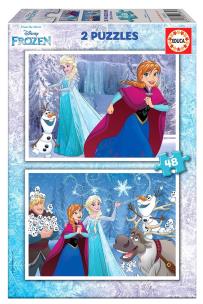 Opakowanie Puzzle 2x48 Kraina Lodu G3