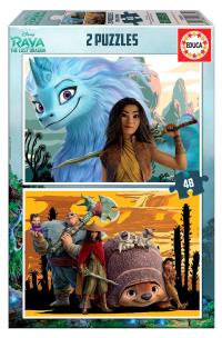 Opakowanie Puzzle 2x48 Raya i ostatni smok G3