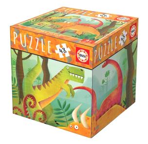 Opakowanie Puzzle 48 Cube - Dinozaury G3