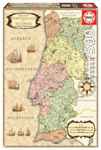 Opakowanie Puzzle 500 Mapa Portugalii z 1710 roku G3