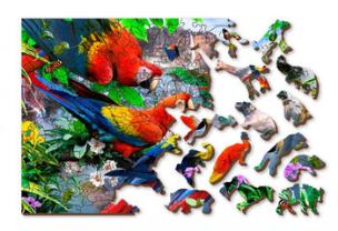 Opakowanie Puzzle drewniane 3D Wyspa papug Parrot Island M