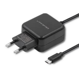 Opakowanie QOLTEC ŁADOWARKA SIECIOWA MICRO USB, 5V, 2.4A, 12W, CZARNA
