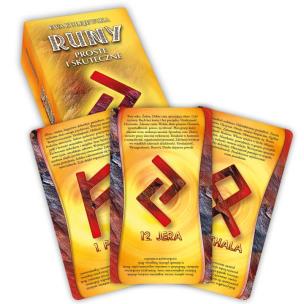 Opakowanie Runy proste i skuteczne 24 karty + książka