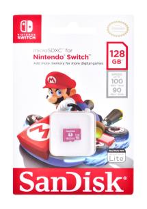 Opakowanie SANDISK NINTENDO SWITCH microSDXC 128GB V30 UHS-I