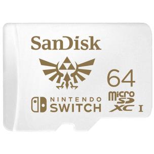Opakowanie SANDISK NINTENDO SWITCH microSDXC 64GB V30 UHS-I U3