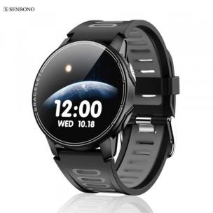 Opakowanie SENBONO SMARTWATCH SPORTOWY S20 CZARNY FULL SCREEN 240X240 PIXELI S20BLACK
