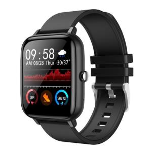 Opakowanie SENBONO SMARTWATCH WODODPORNOŚĆ IP67 WYŚWIETLACZ 1,7 MONITORING SERCA+FUNKCJE SPORTOWE P8 BLACK