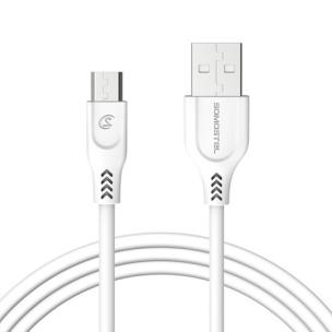 Opakowanie SOMOSTEL ŁADOWARKA SIECIOWA 2A + KABEL MICRO USB BIAŁA SOMOSTEL 2100MAH 2XUSB DUAL SMS-A13 SMS-A13 B