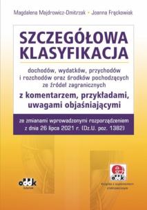 Okładka książki Szczegółowa klasyfikacja dochodów wydatków przychodów i rozchodów