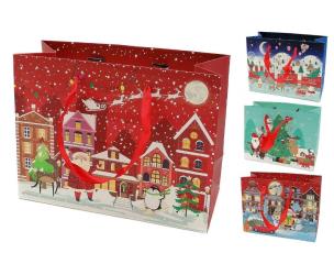 Opakowanie Torba prezentowa świąteczna 17,5x23,5x8 mix