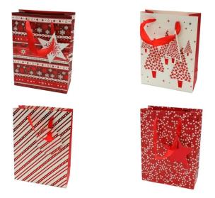 Opakowanie Torba prezentowa świąteczna 23,5x17,5x8 mix
