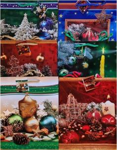 Opakowanie Torebka ozdobna Boże Narodzenie PL-6 śred Stroiki