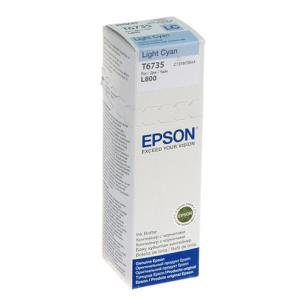 Opakowanie Tusz Epson C13T67354A (oryginał T67354A; 70 ml; jasny niebieski, niebieski)