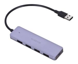 Opakowanie UGREEN ADAPTER 4W1 USB/4X USB 3.0+MICRO USB SZARY