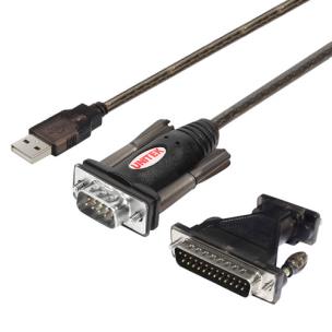 Opakowanie UNITEK ADAPTER KONW. USB 1XRS-232 DB9F/DB25M