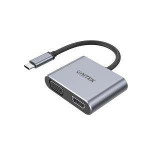 Opakowanie UNITEK ADAPTER USB-C - HDMI 2.0,VGA FHD, V1126A