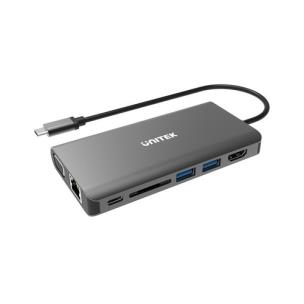 Opakowanie UNITEK HUB 8W1 USB3.1 TYP-C, PD 100W, D1019A
