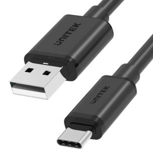 Opakowanie UNITEK KABEL USB USB-A — USB-C 50CM, Y-C481BK