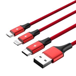 Opakowanie UNITEK PRZEWÓD USB 3IN1CHARGING (C,LIGHTNING,MUSB)