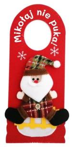 Opakowanie Zawieszka na klamkę Mikołaj