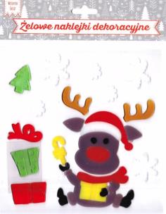 Opakowanie Żelowe naklejki dekoracyjne - BN Renifer i...