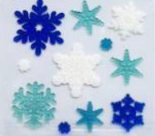 Opakowanie Żelowe naklejki dekoracyjne - BN Śnieżynki duże...
